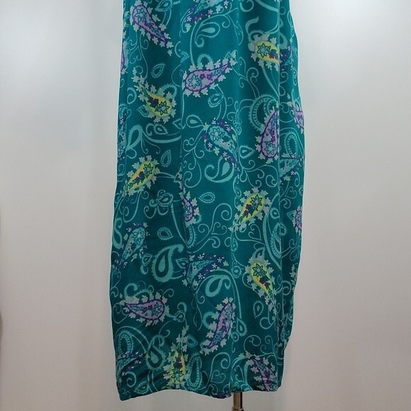 DIANE VON FURSTENBERG Vintage Paisley Maxi Dress size 1X/2X - Picture 3 of 13